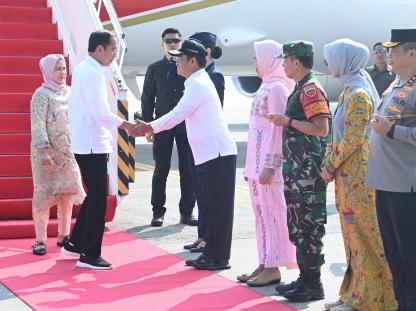 Kunker ke Sumut, Pj Gubernur Hassanudin Sambut Kedatangan Presiden RI Joko Widodo